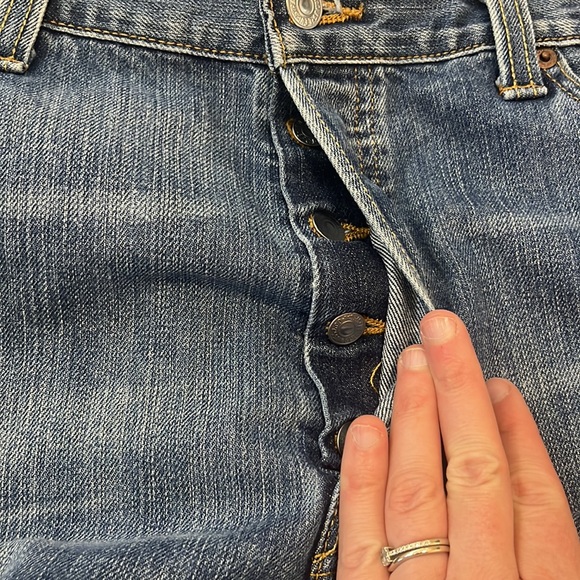 🔵Men’s Levi Jeans button fly straight leg. - Picture 3 of 5